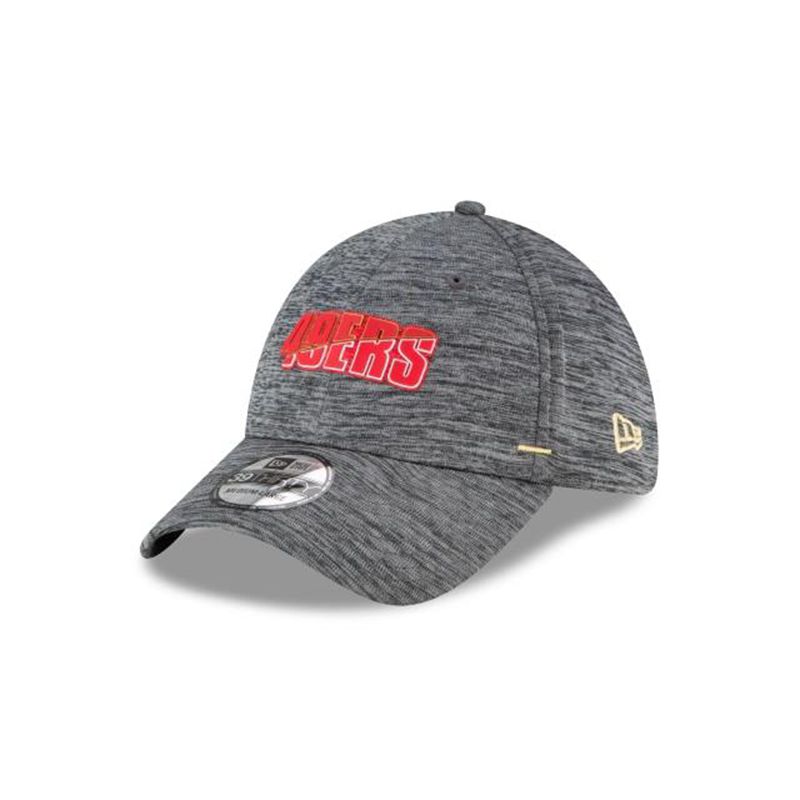 NFL San Francisco 49ers Summer Sideline 39Thirty Stretch Fit (XJM5831) - Grey New Era Caps